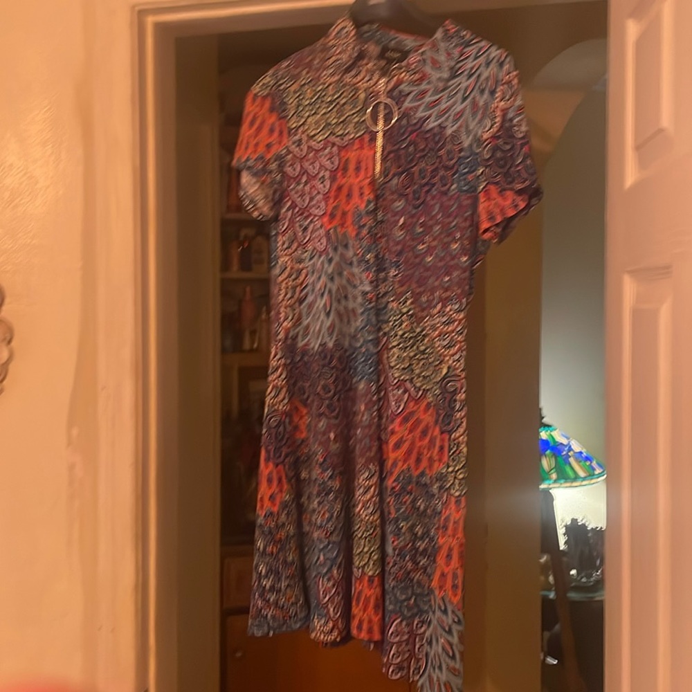 Multicolored dress lightweight with awesome colorful pattern